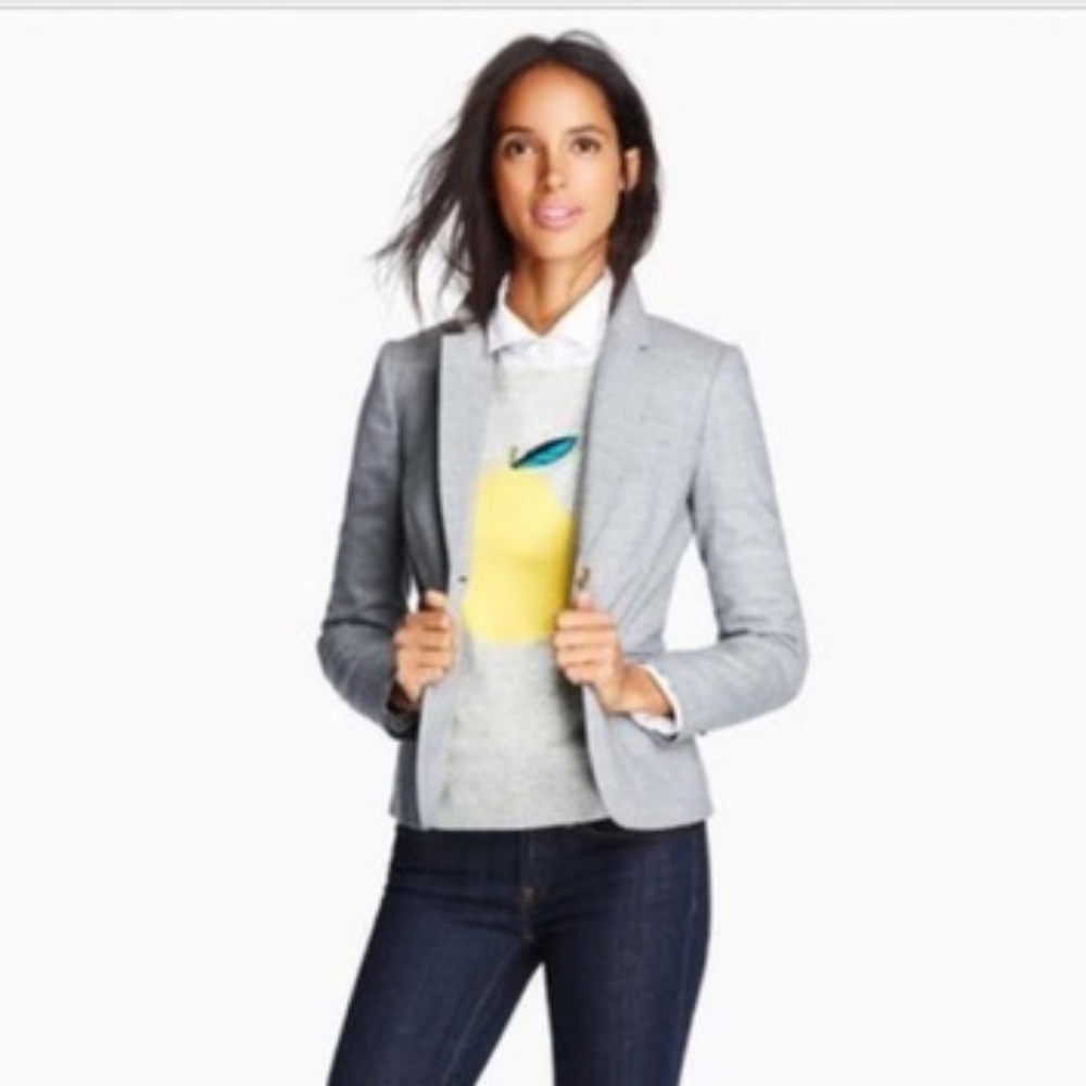 J Crew Intarsia Pear Sweater